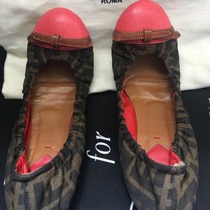 Pre-owned Fendi Ballet Flats